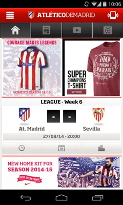 Atlético de Madrid android App screenshot 0