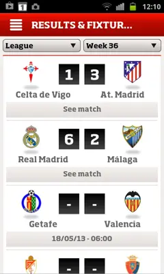 Atlético de Madrid android App screenshot 2